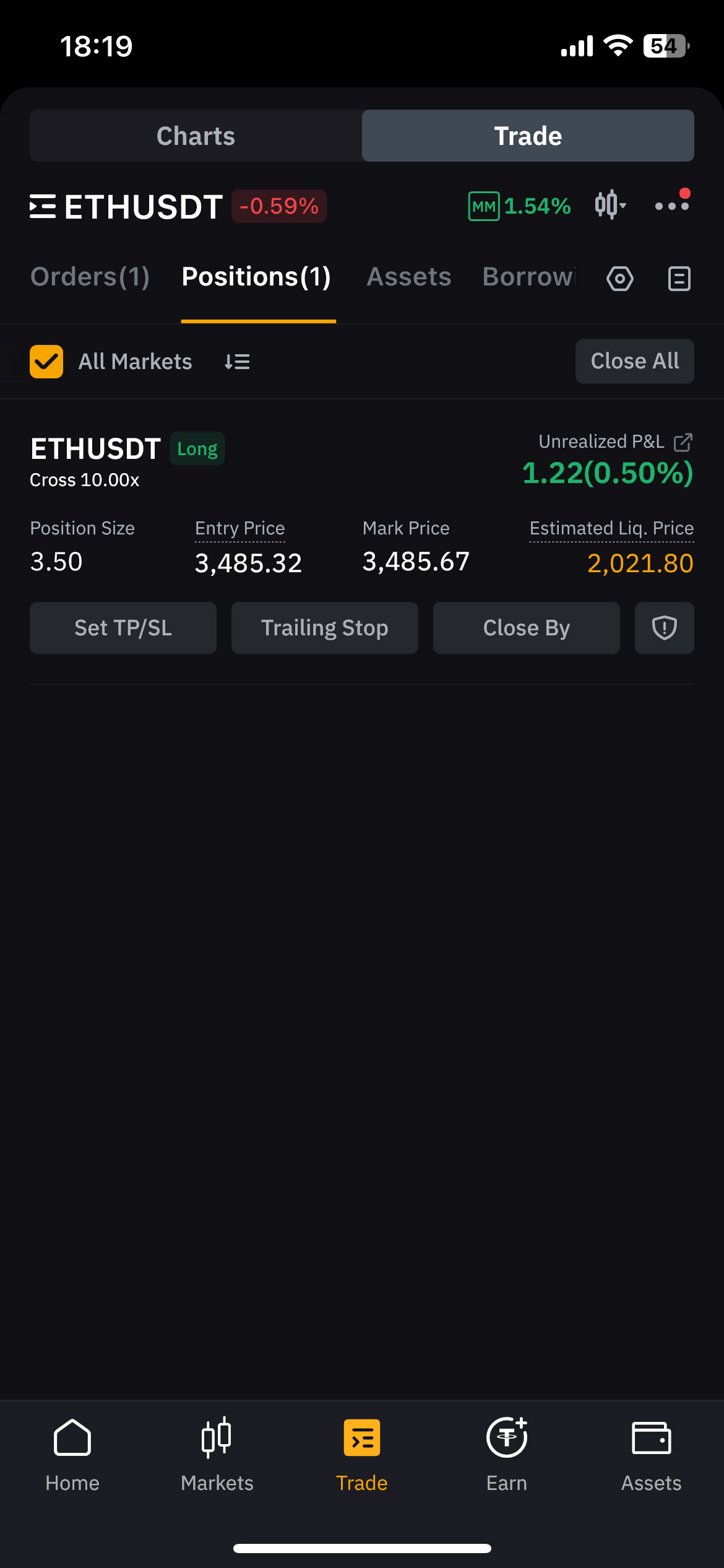 Entry example screenshot